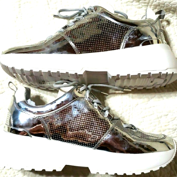 Michael Kors Cosmo Trainer Metallic Size 10 - Picture 1 of 6